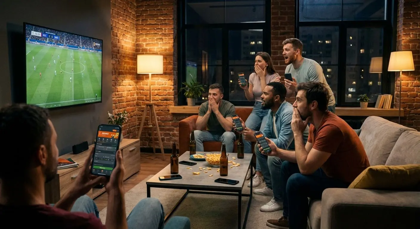 Usuarios peruanos apostando en vivo a eventos deportivos a través de Betano