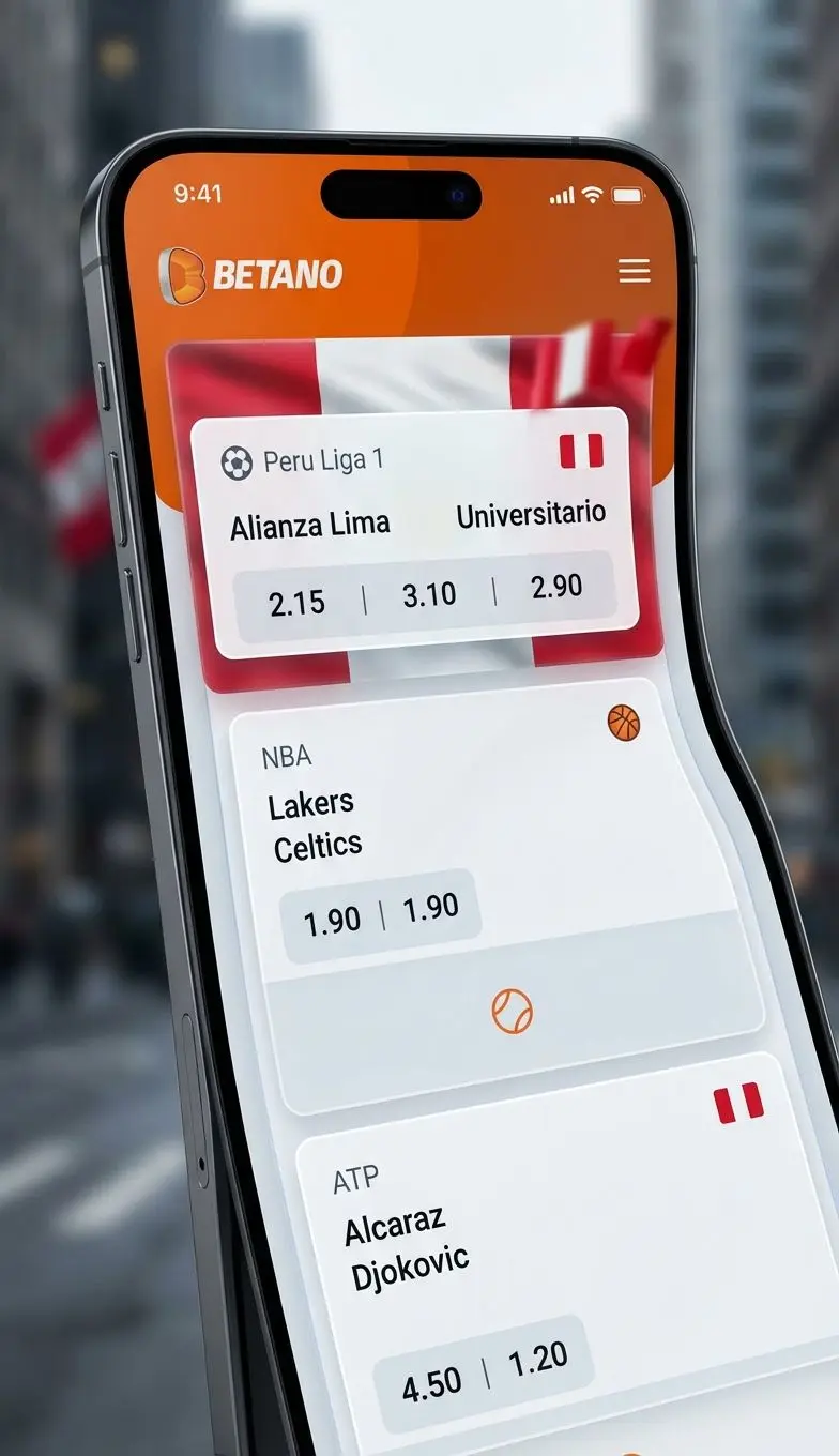 Cuotas destacadas de deportes populares en la plataforma Betano Perú