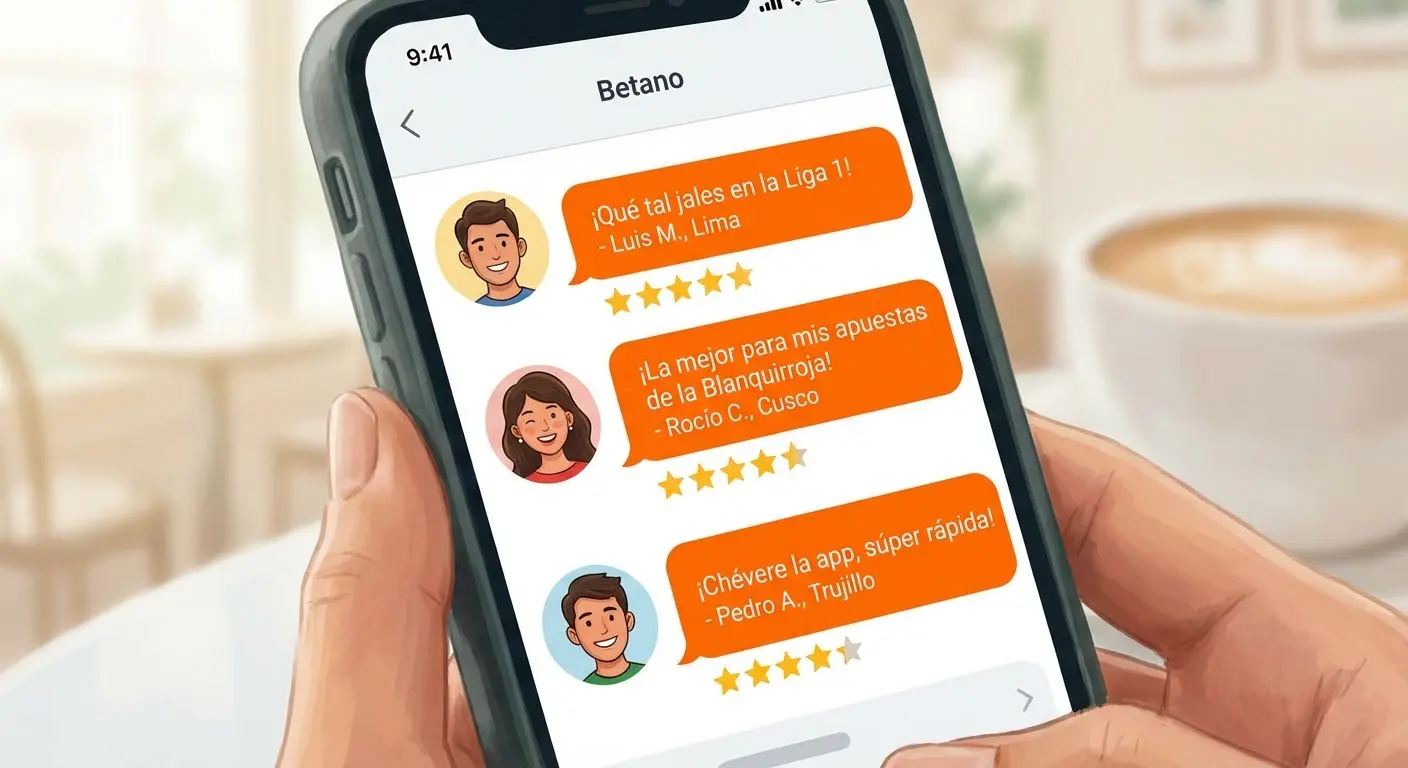 Comentarios positivos de usuarios peruanos acerca de Betano en móvil