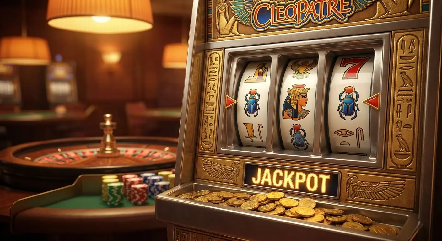 Detalle de tragamonedas Cleopatra en Betano Casino Perú