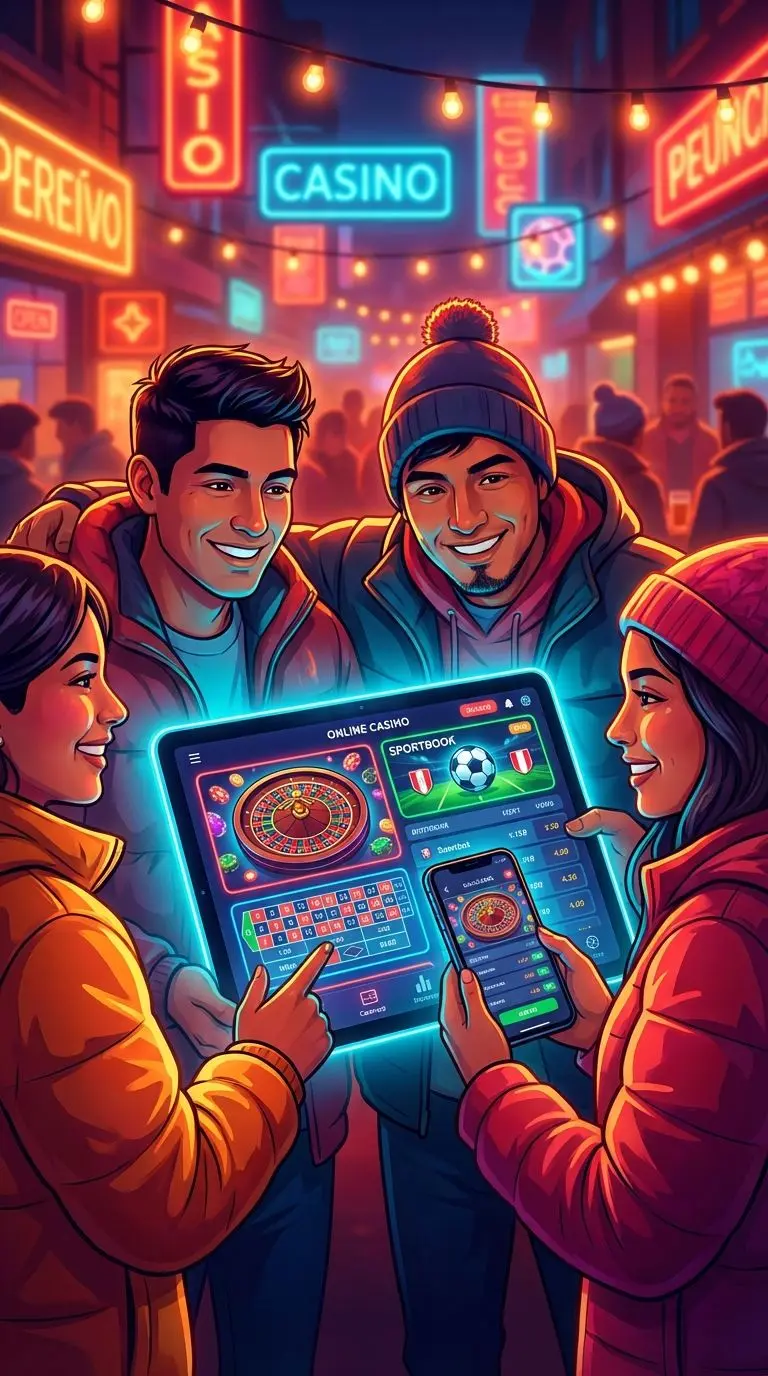 Jugadores peruanos disfrutando la experiencia de apuestas en Betano